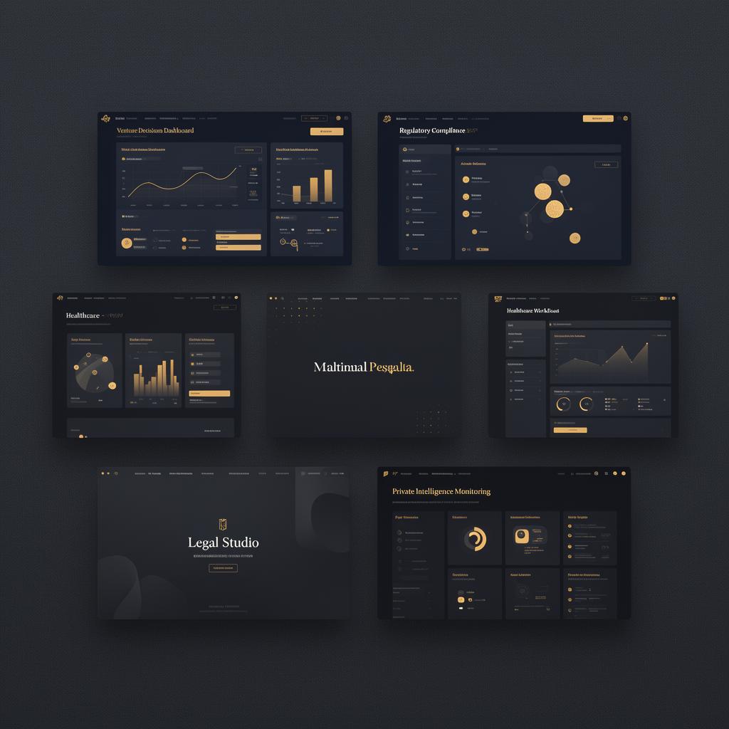 Composite of Axiom Forge platform interfaces